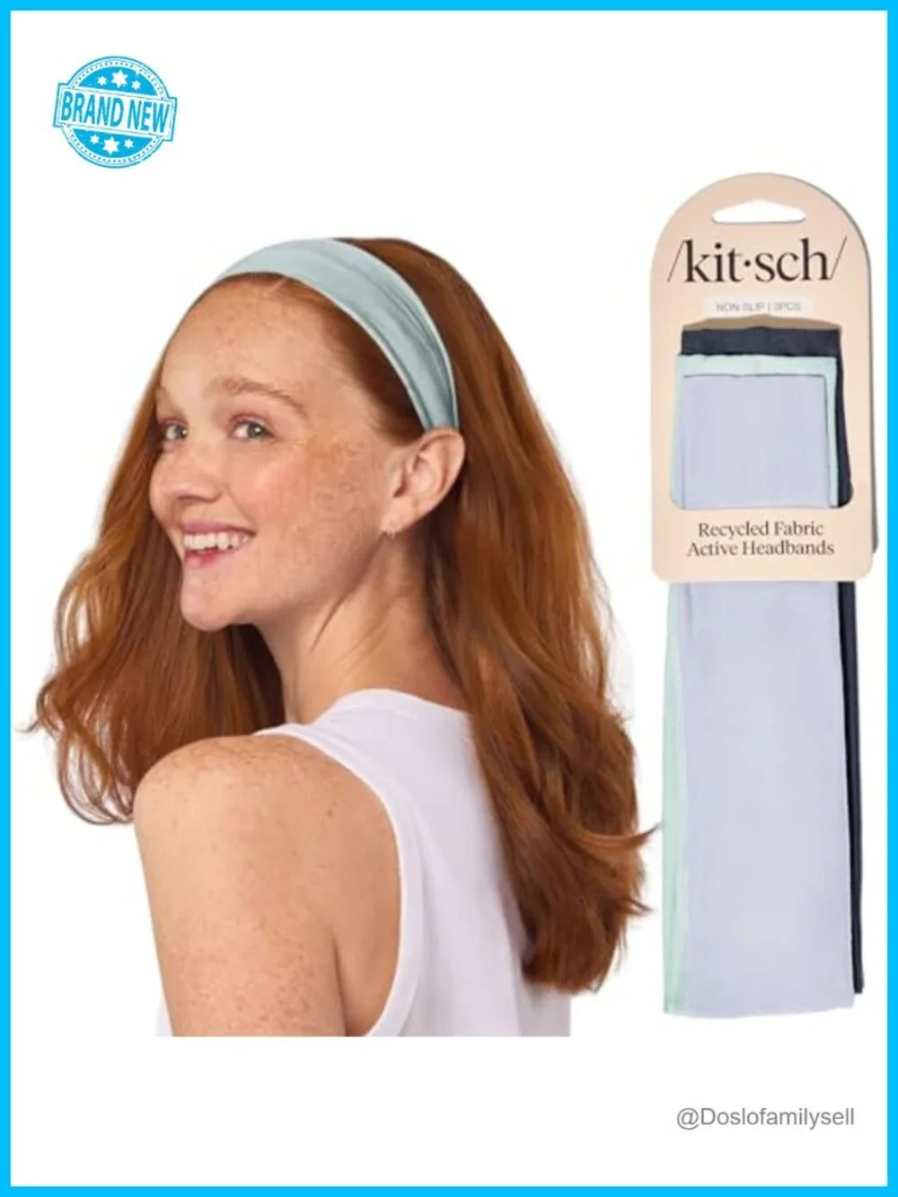 Non Slip Headbands for Women, Stretchy Fabric for Yoga Gym Lounging
